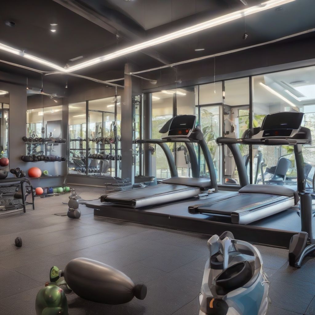 Modern and spacious Crunch gym in San Francisco